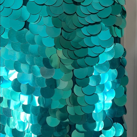 Vintage Sequin Green Dress - Picture 6 of 6